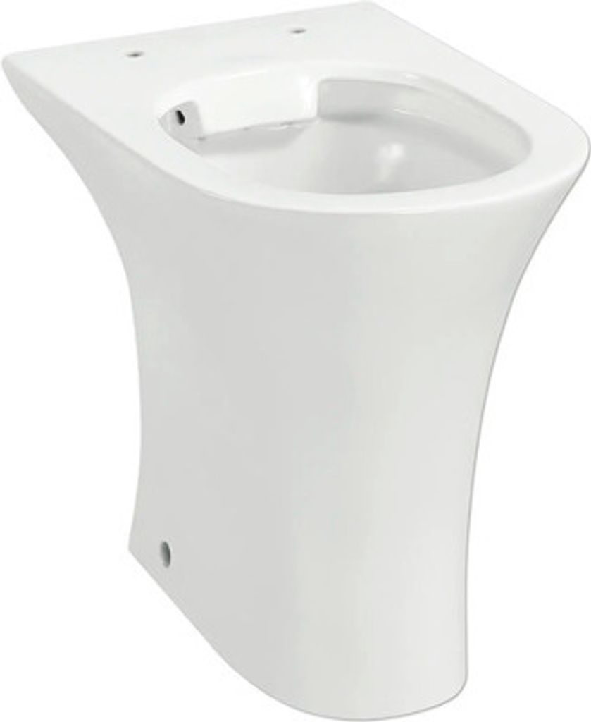 Stand-WC Rekia Flachspüler ohne Spülrand Abgang waagerecht Produktbild 