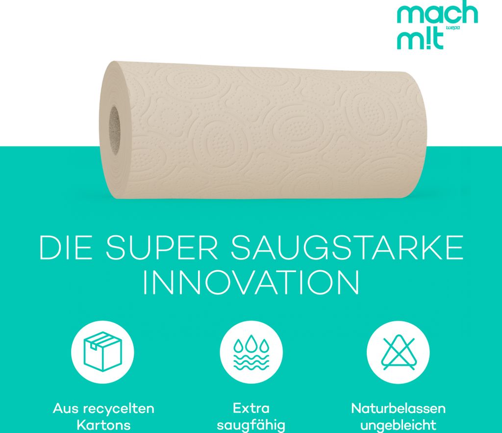 mach m!t PURE Küchenrolle Vorrats-Pack mit 24 Rollen - frei Produktbild 4