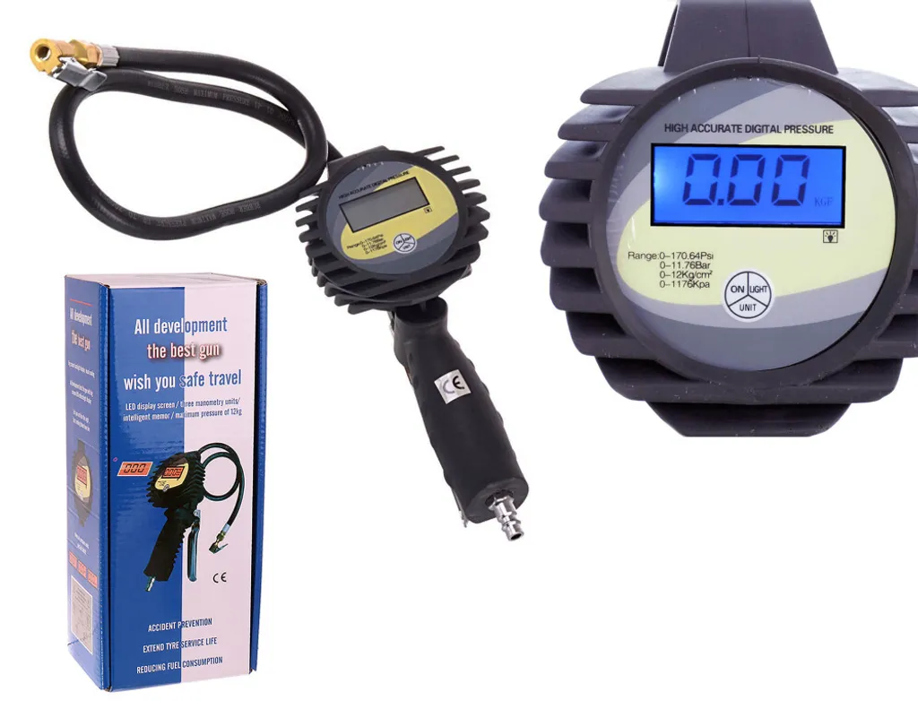 Pistola di Gonfiaggio Professionale TC-CCB-3: Sicurezza e Precisione Digitale - 1