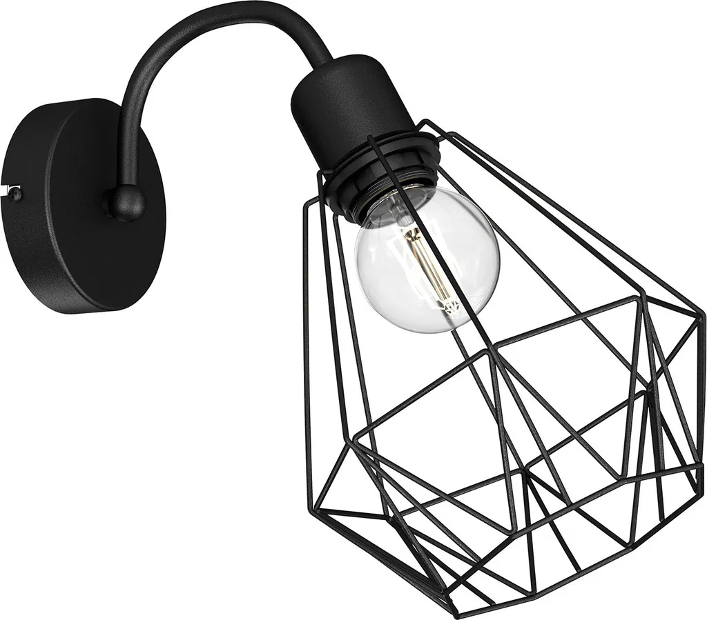 Luminaire mural Jin métal noir Luminex au design sobre et minimaliste