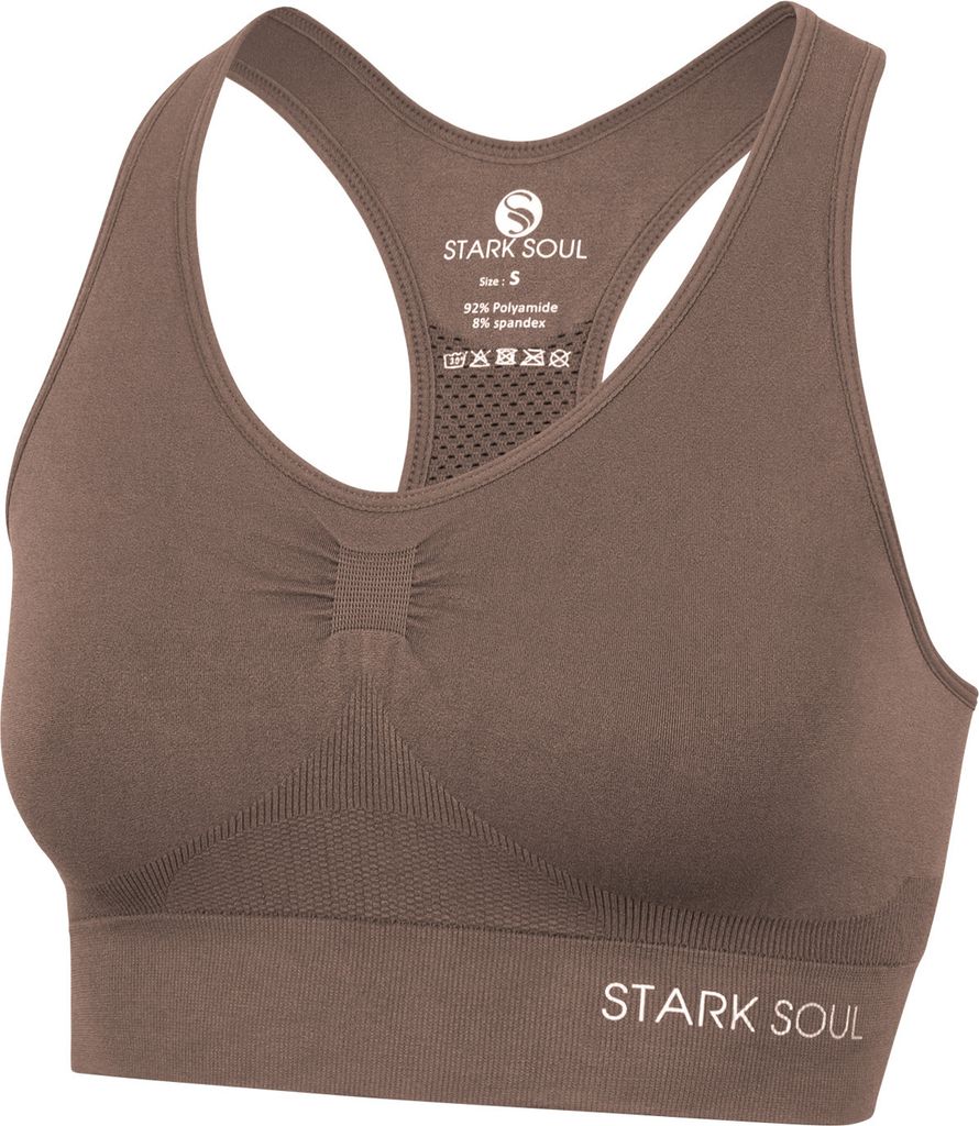 Stark Soul Seamless Light Sports Bra - Sport BH L deep taupe