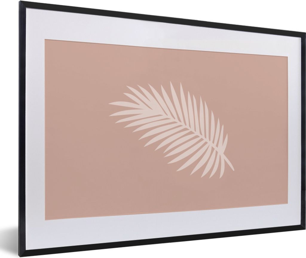 MuchoWow Gerahmtes Poster Sommer - Blatt - Pastell 60x40 cm - Poster mit Schwarzem Bilderrahmen Wandposter Rahmen Foto Bilder - Schlafzimmer - Pl...