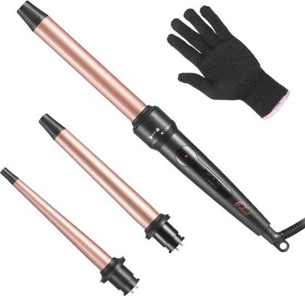 Fer à boucler 3 en 1 céramique pour changer de look chaque jour