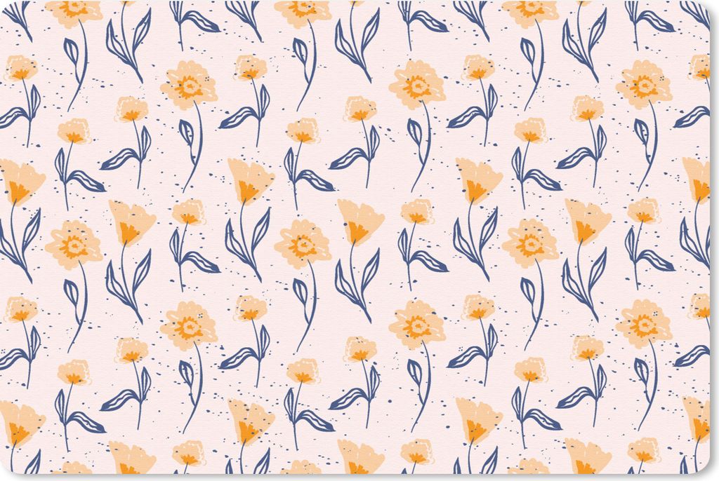 MuchoWow® Mauspad Mousepad Blumen - Muster - Sommer 27x18 Produktbild 