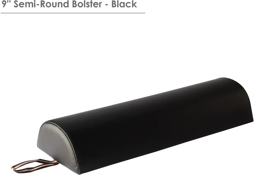 Master Massage Rouleau Demi-Cylindrique de Positionnement Noir 66cm