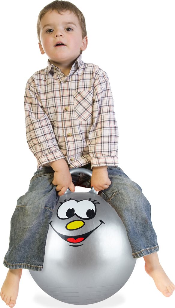 Relaxdays springbal voor kinderen, met gezicht, springbal Productafbeelding 
