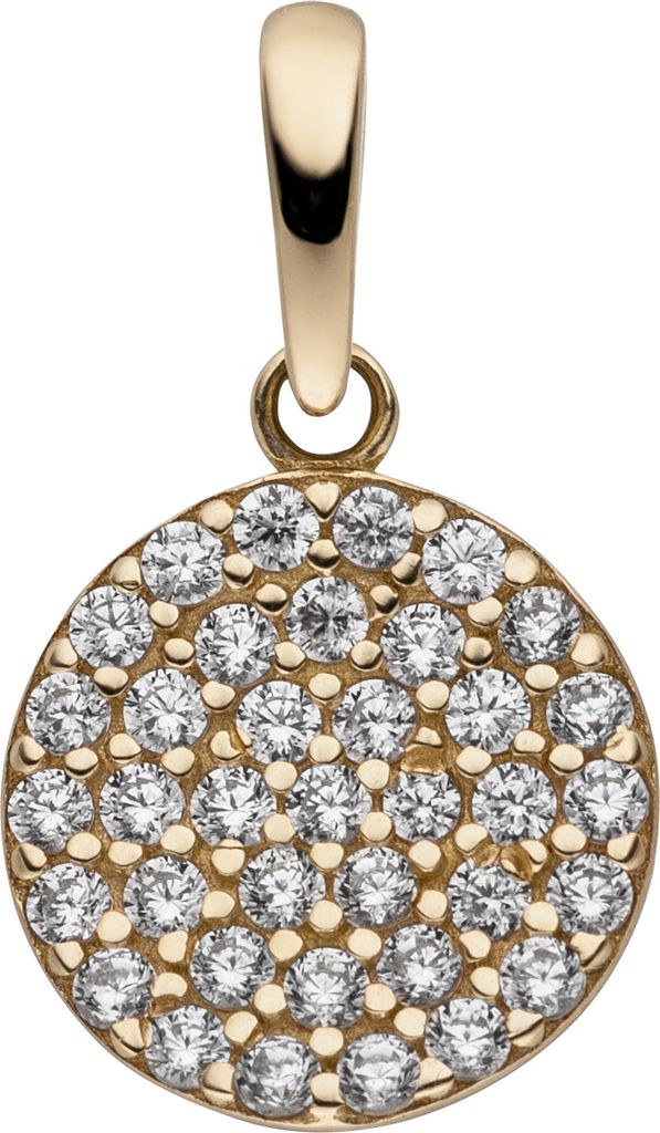 Anhänger 333 Gold Gelbgold 37 Zirkonia Produktbild 