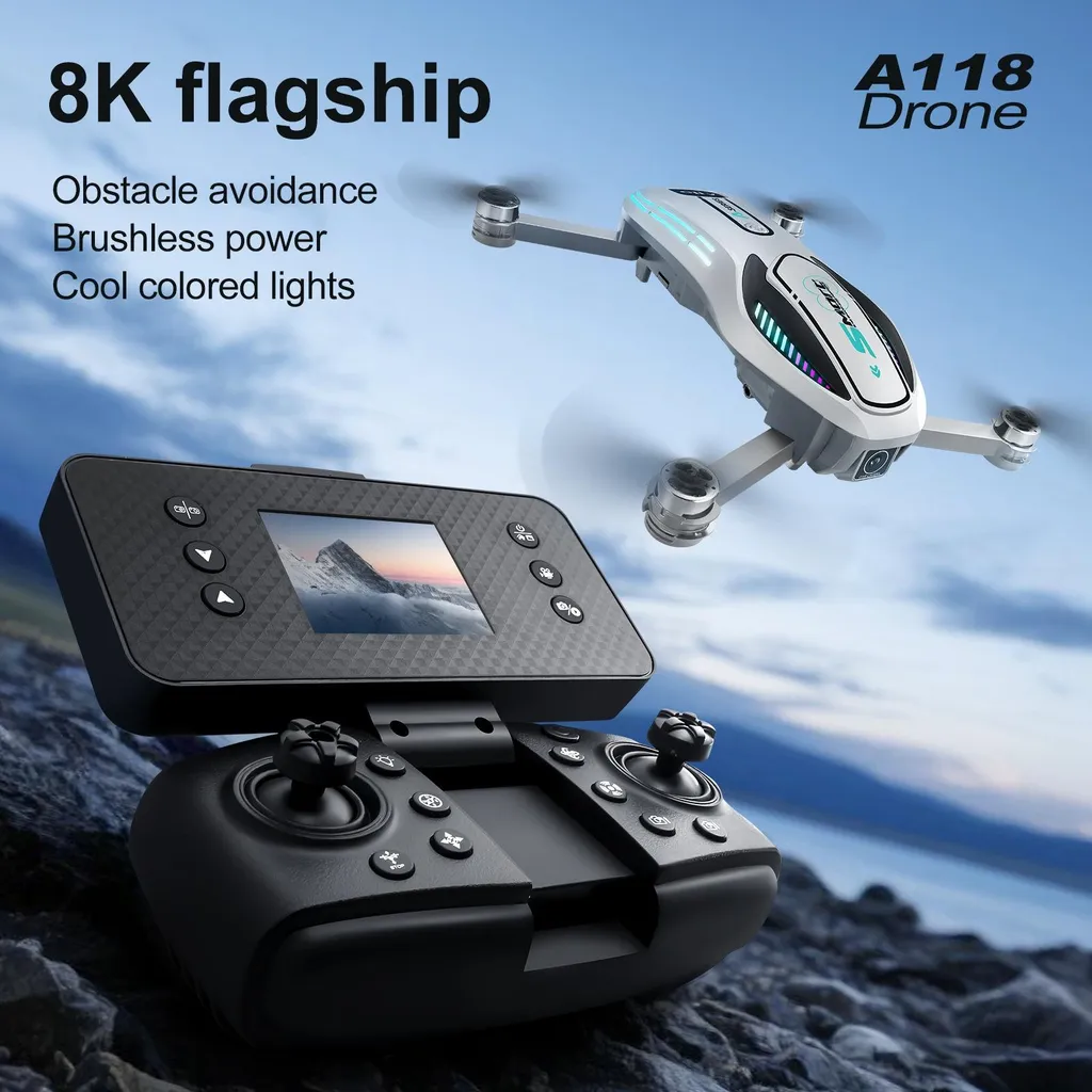 Drone Pliable 8K avec Écran LCD et Évitement d'Obstacles Intégré