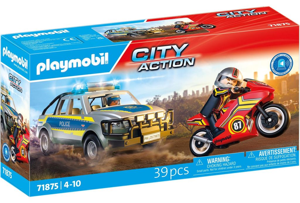 PLAYMOBIL City Action Verfolgungsjagd mit Polizei Pick-Up Produktbild 