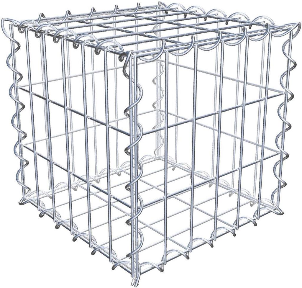 Gabione 30 cm x 30 cm x 30 cm (L x H x T), Maschenweite 5 cm x 10 cm, Spirale
