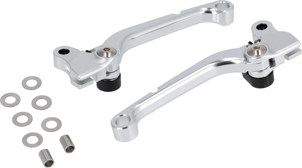 Paire de leviers Schmitt en aluminium CNC argenté pour Simson S50 S51