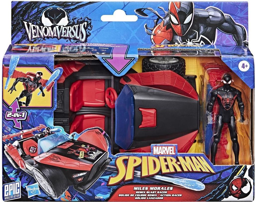 Hasbro Marvel - Figurki Spider-Man Venom z samochodzikiem Immagine del prodotto 
