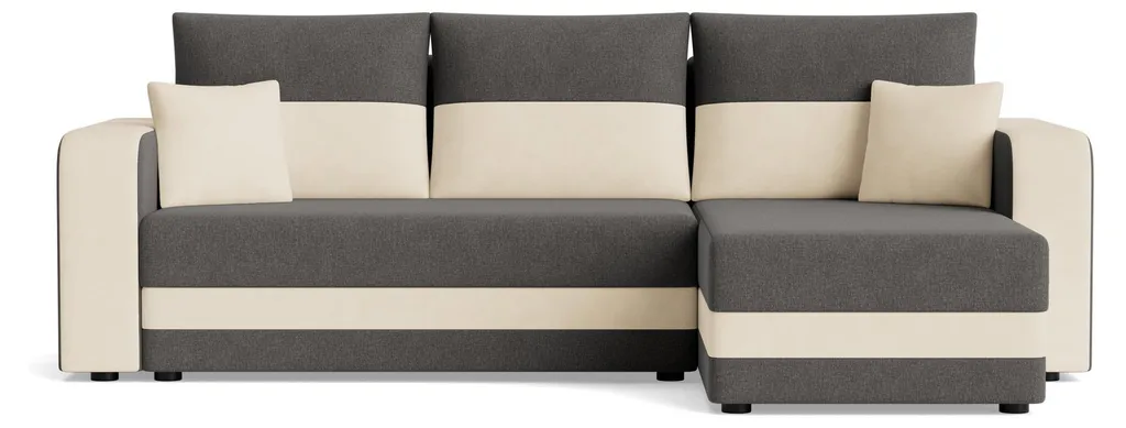 Canapé convertible 4 places avec rangement pour petit appartement