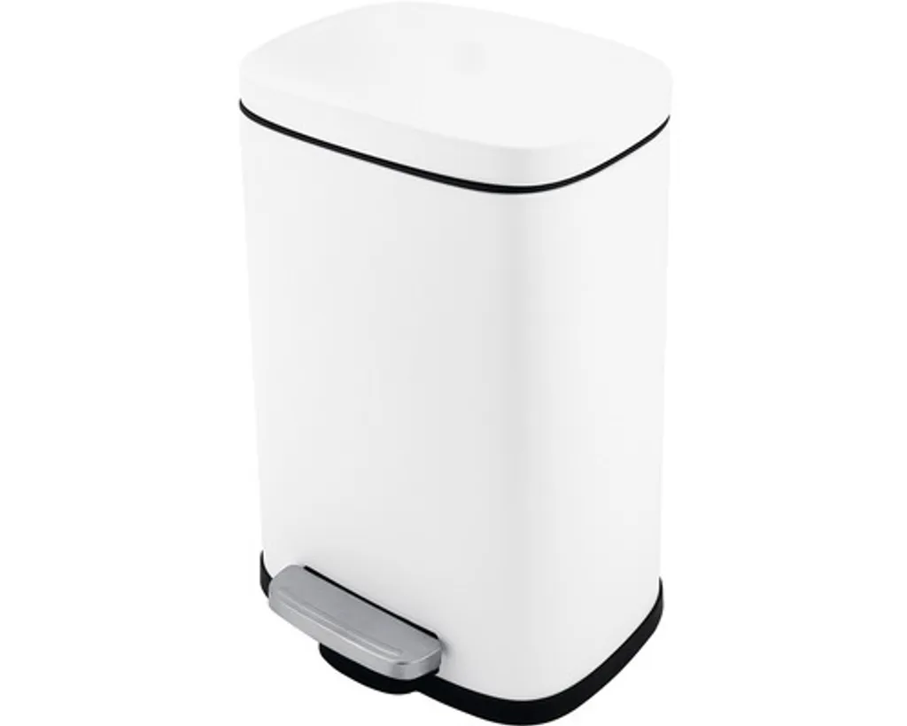 Cestino Nimco KOS 8005-05 Bianco Opaco 5L | Pattumiera Bagno Design