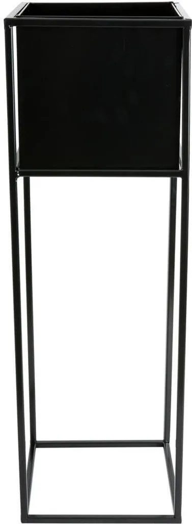 Support de fleurs en métal noir 70 cm - Support de plante moderne Loft - 3
