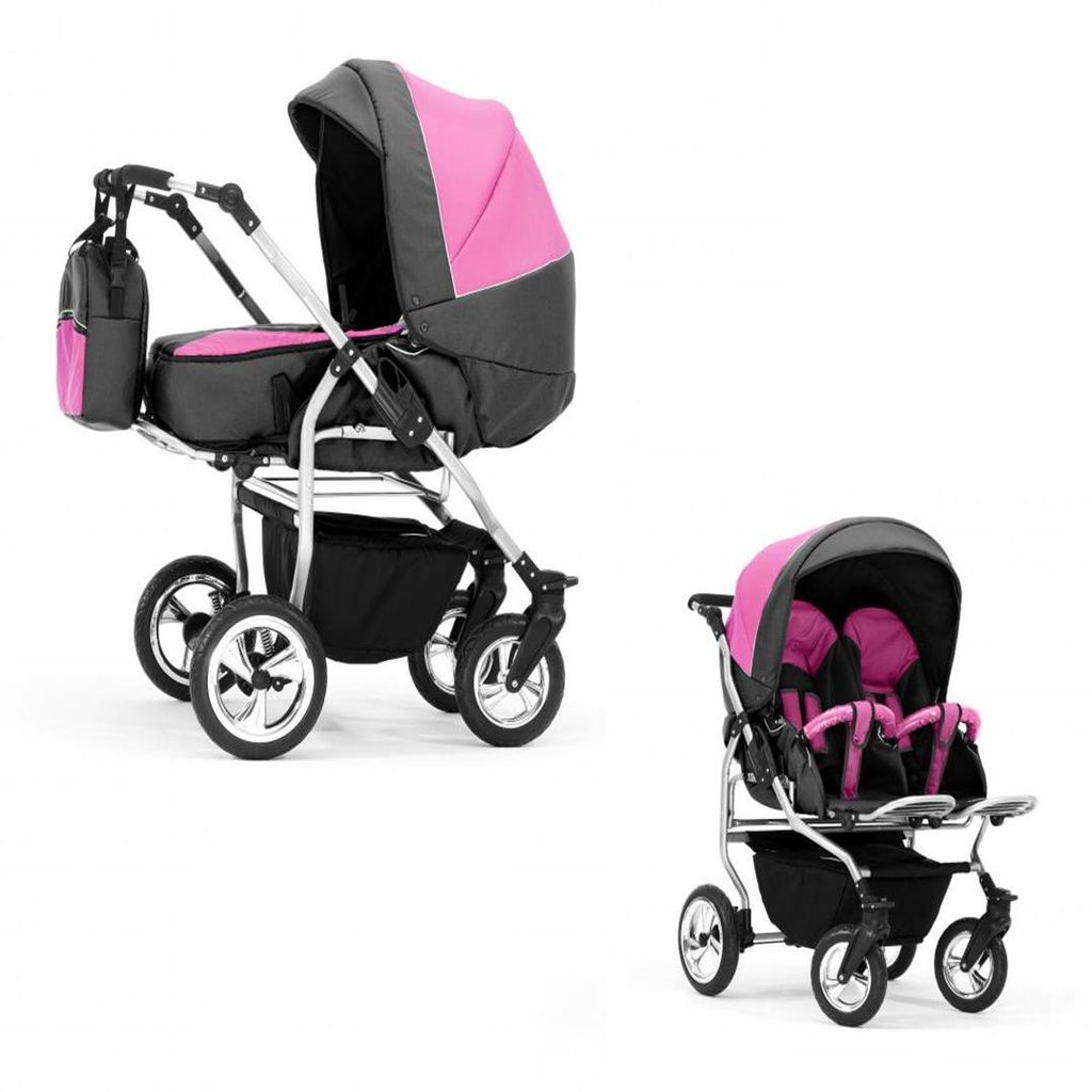 Zwillingskinderwagen 2 in 1 Duo Twin inkl. Sportsitze - 11 Produktbild 