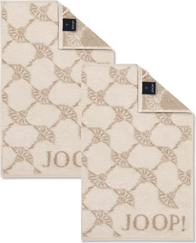 2 Stück Joop! Gästetuch Cornflower 1611-36 Creme 30x50 Produktbild 