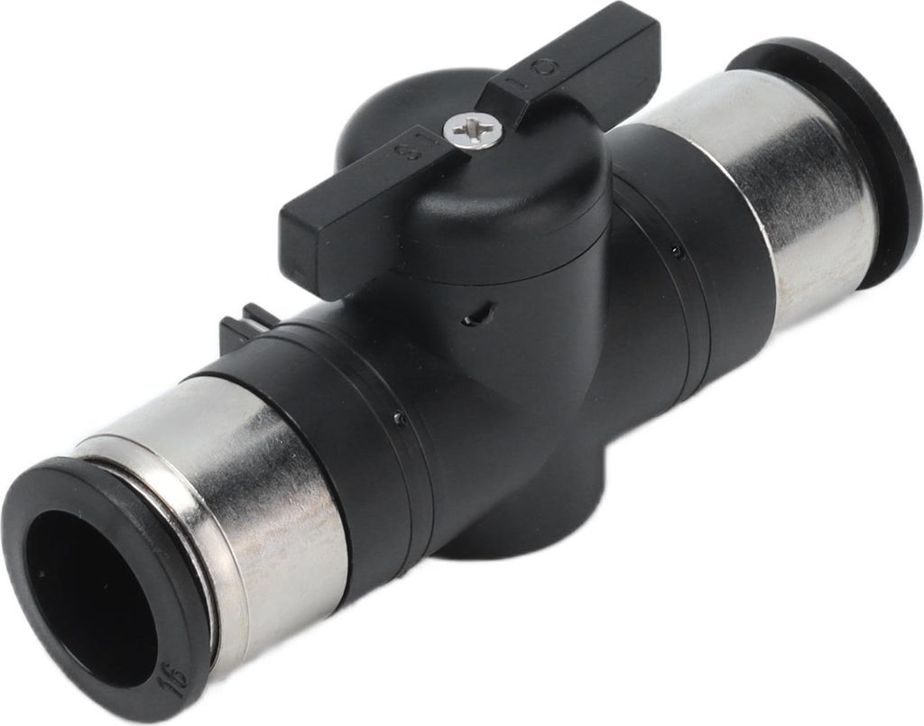 Schnellverschluss-Kugelhahn mit gerader Verschraubung für Druckluftwerkzeuge und Druckluftleitungen