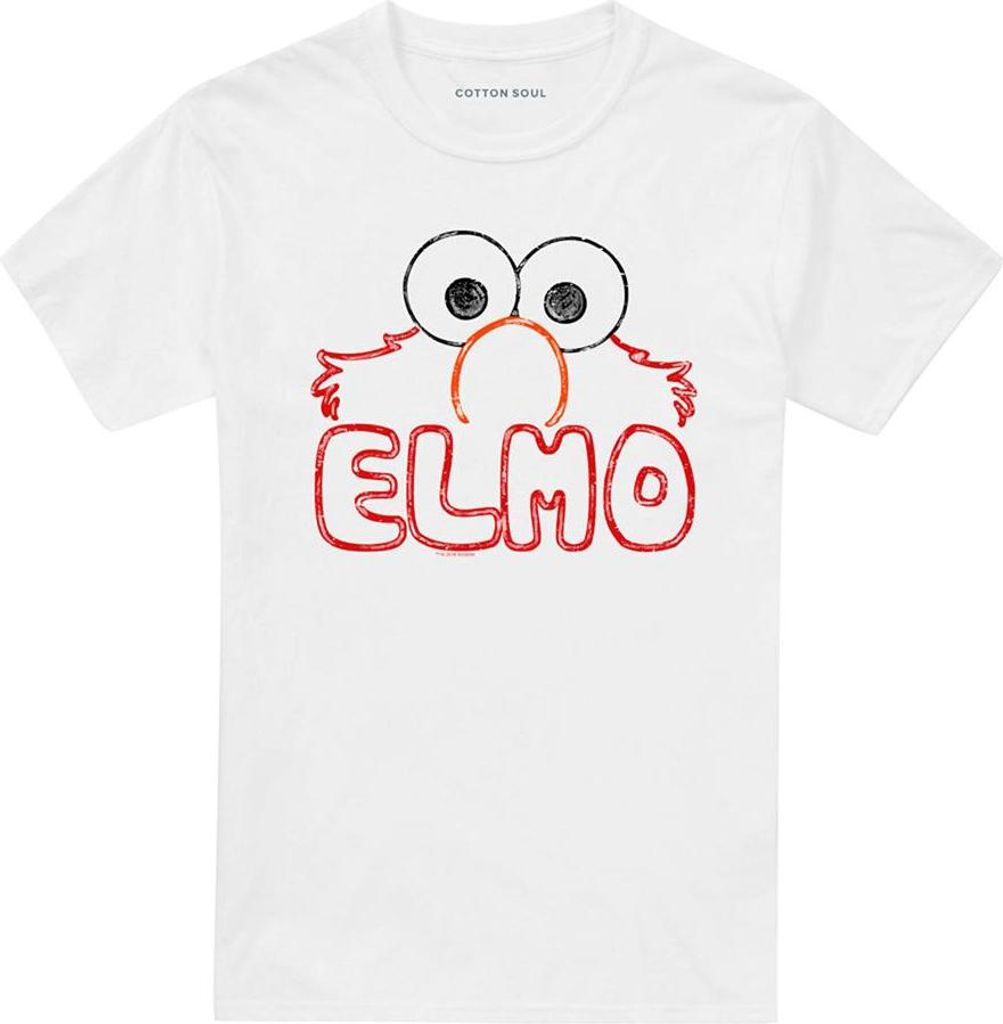 Sesame Street - T-Shirt für Herren/Damen Uni TV28305 (M) (Weiß)