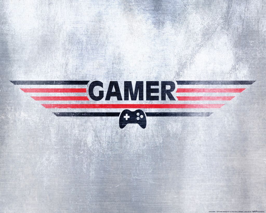 Gaming Kunstdruck Bild - Gamer (40 x 50 cm)
