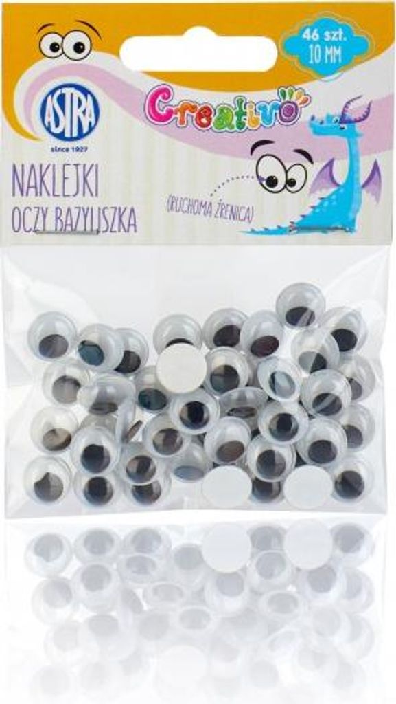 Selbstklebende Augen des Basilisken 10 mm