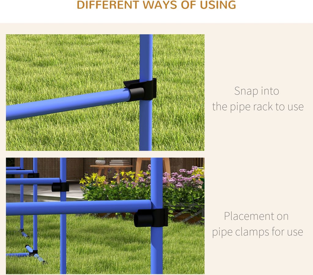 Huismerk Autobench PawHut Agility Hurdle Set Slalom Stick Obrázok produktu 8