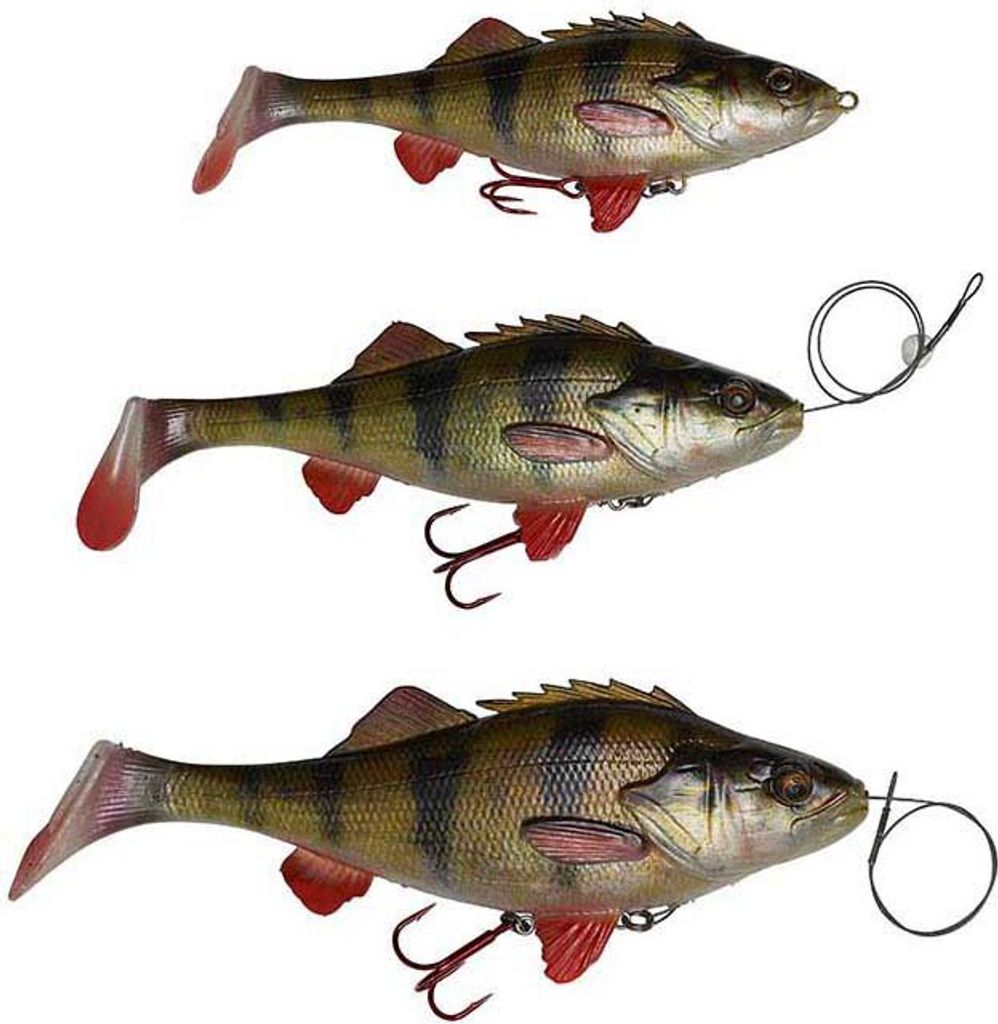 Savage Gear 4D Perch Shad Perch 12,5 cm, 17,5 cm e 20 cm Immagine del prodotto 