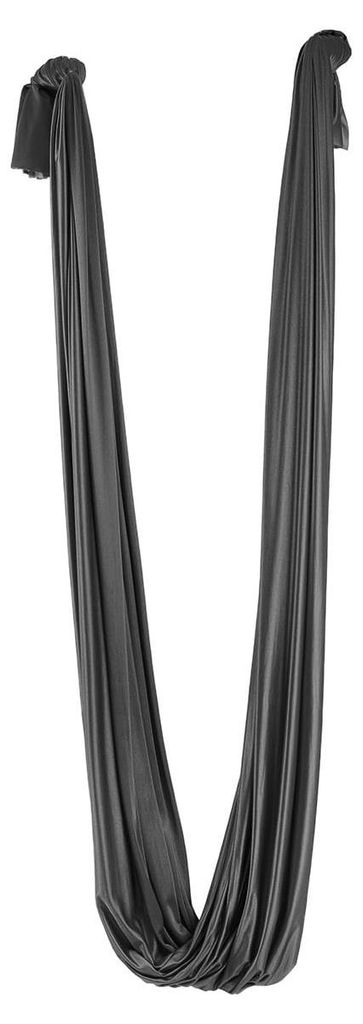 tiguar Aerial Hammock 6 m (Grau) 100% Polyamid, Stretch 280 cm, Antistatik, für Aerial Yoga, Akrobatik & Fitness, belastbar, inkl. Karabiner
