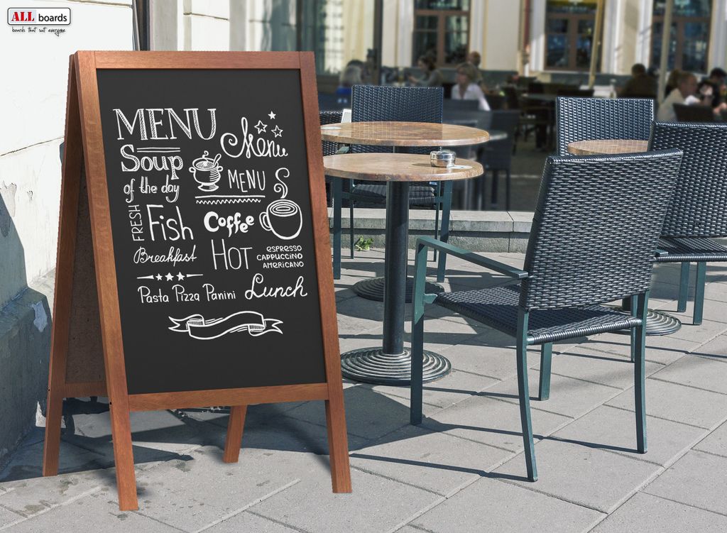 Allboards Reklamní áčko s křídovou tabulí 118x61 cm - Obrázek produktu 12