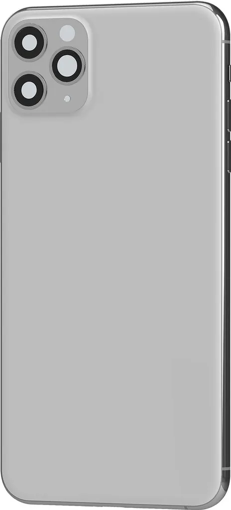 Coque de Charge iPhone 11 Pro Max Argentée avec Couvercle de Batterie Ultra