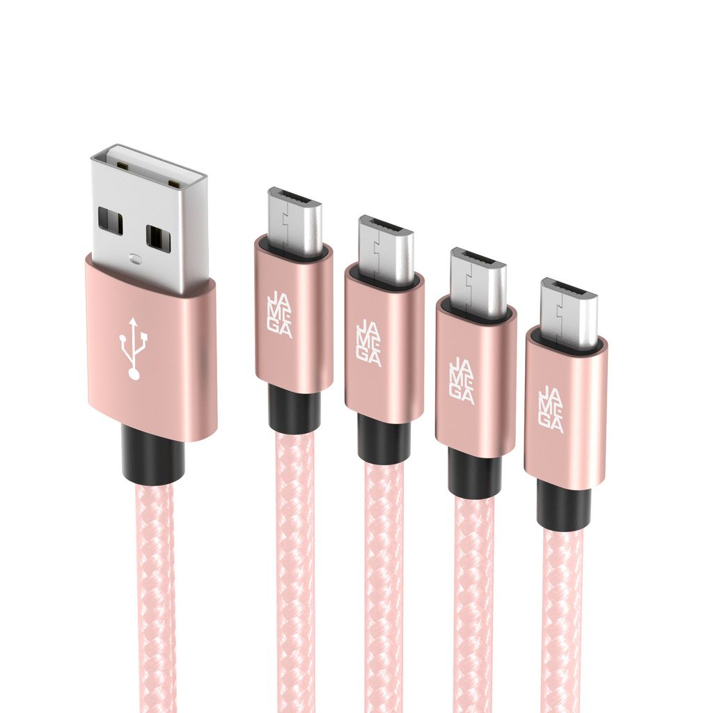 Micro USB Kabel Ladekabel Daten für Tablet Samsung Huawei PS4 XBOX LG | 0,5m - 3m Rosegold