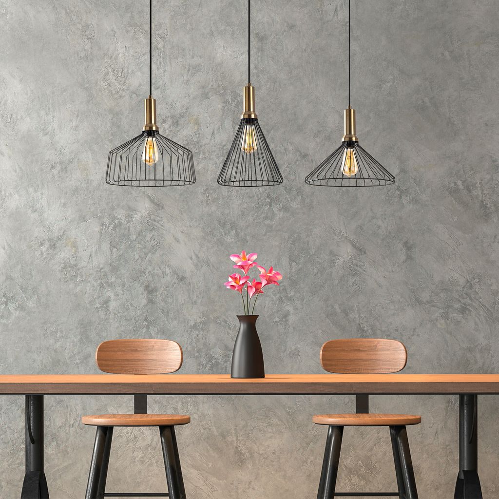 Opviq, Dear- Dear FLG, Schwarz, Kronleuchter, 104 x 34 cm, Metallkörper