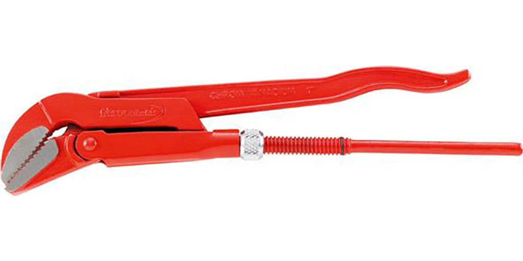 FORMAT Eckrohrzange DIN5234 B 2', Länge:430 mm, Spannweite:62 mm, für Rohre Zoll:1.1/2 Zoll