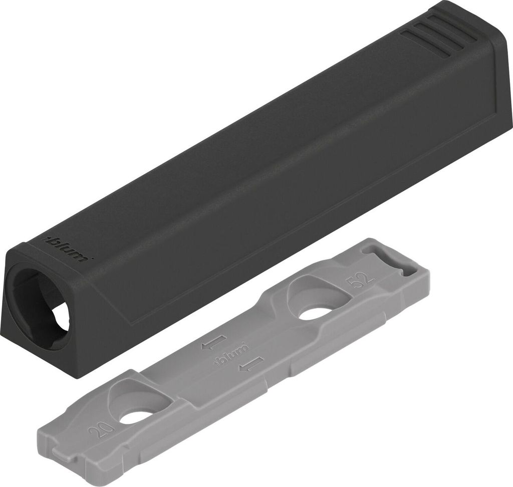 BLUM TIP-ON gerade Adapterplatte 956A1201, Langversion, Produktbild 