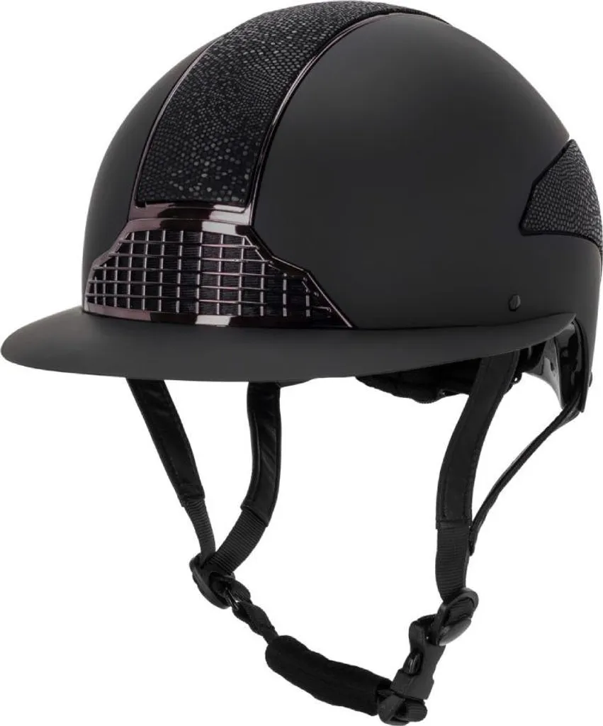 Casque d'équitation QHP Detroit demi-visière - Protection et Style Chic