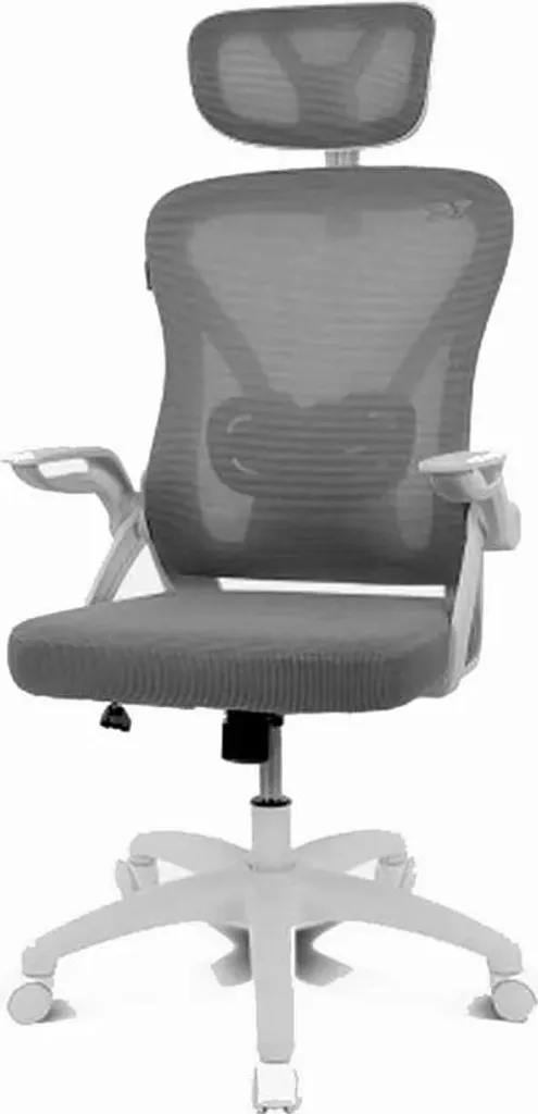 Drift DR35 Chaise Gaming Blanche 120kg en Maille Respirante Nylon