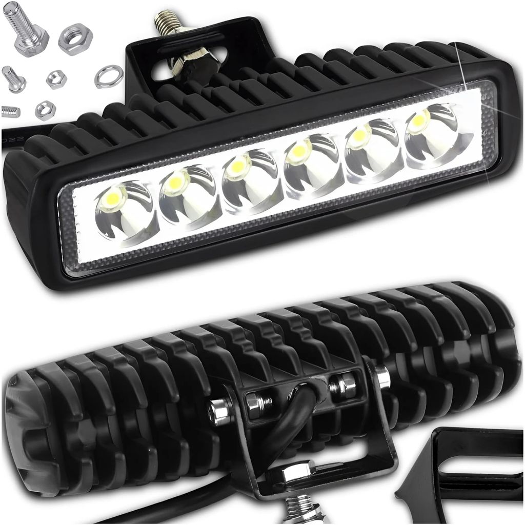 LED Arbeitsscheinwerfer 18 W, 6 LED, 10–30 V, IP68, Produktbild 
