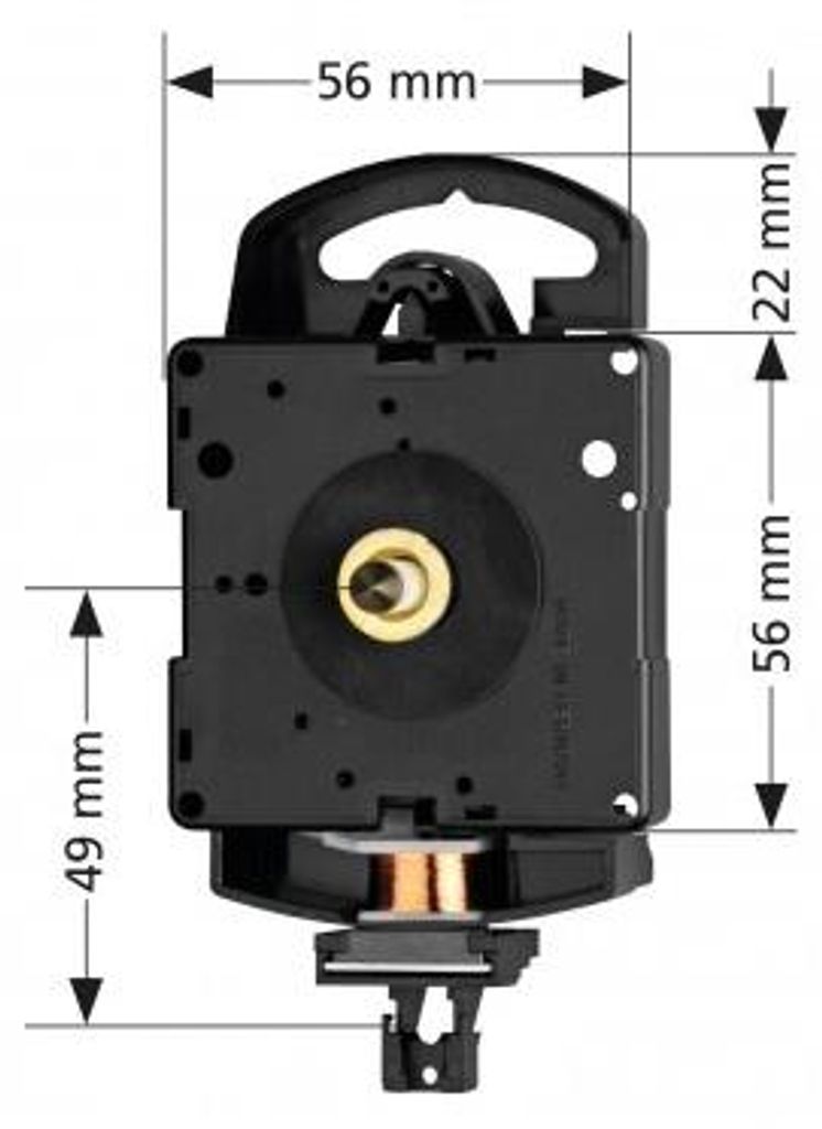 Hermle Quarz-Pendeluhrwerk Hermle 2200, ZWL 26mm Produktbild 