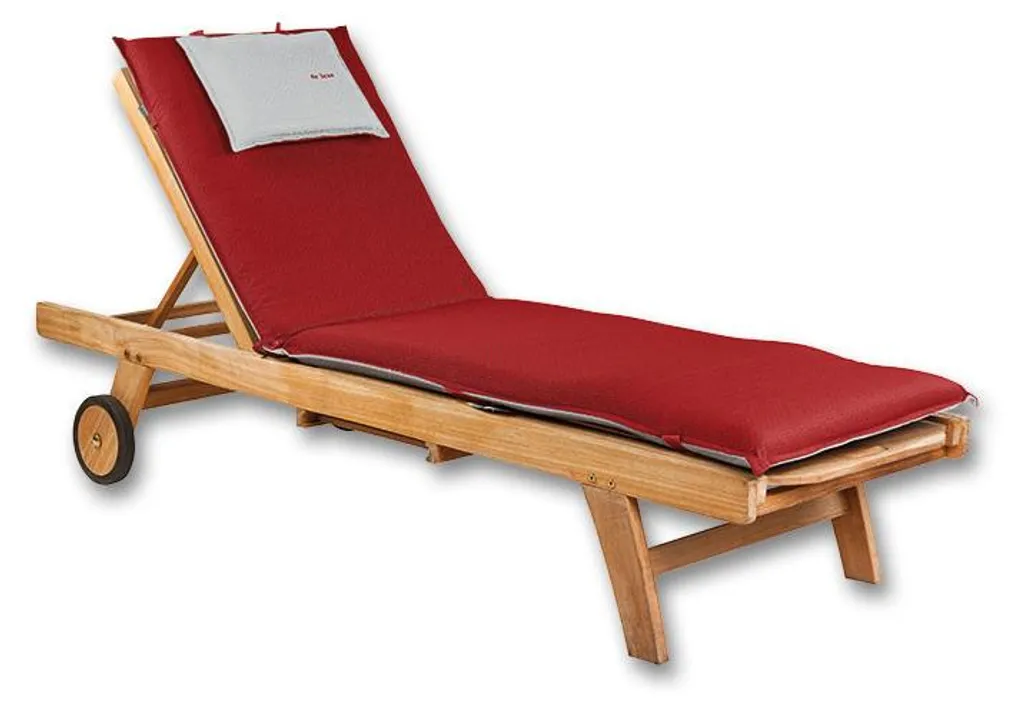 Housse pour bain de soleil Rouge Cramoisi DE LUXE - Textile de Qualité