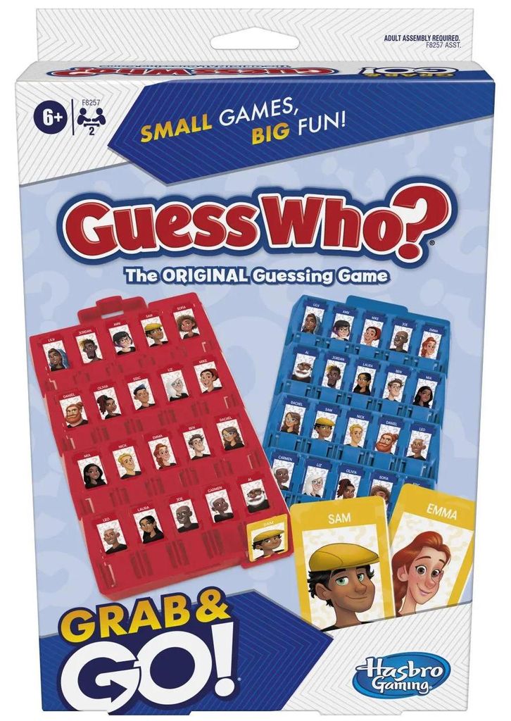 Hasbro Gaming Travel game Guess Who Grab&Go