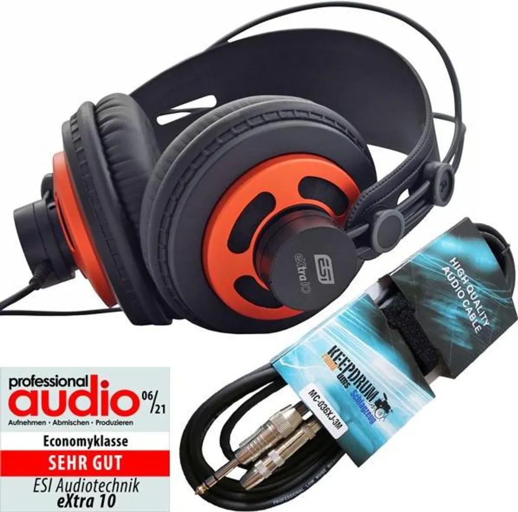 Cuffie ESI eXtra10 con software con cavo3m