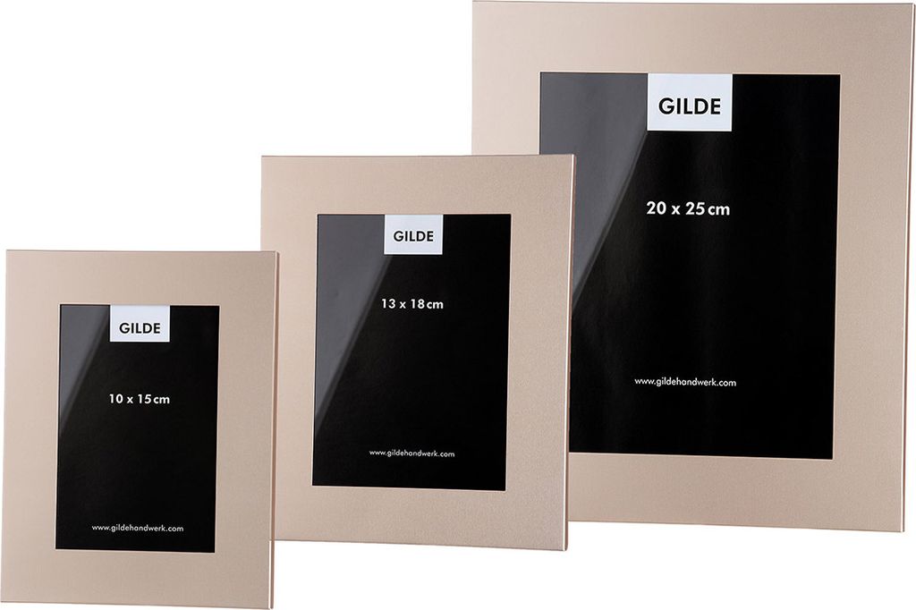 Gilde Fotorahmen "Modern" Aluminium champagnerfarben 65549 Produktbild 