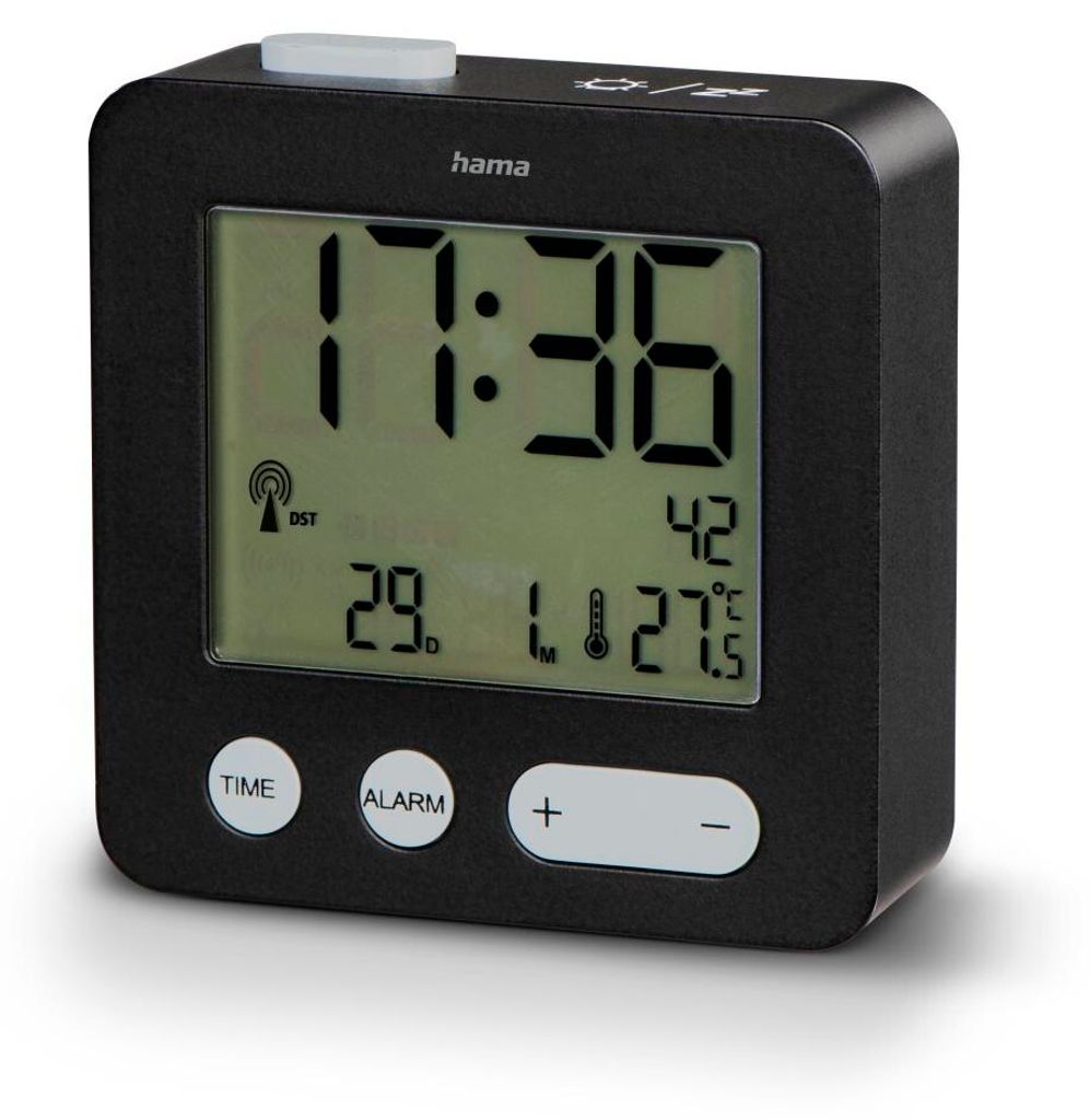HAMA Funkwecker "Piccolo", Schwarz (00186447) Produktbild 