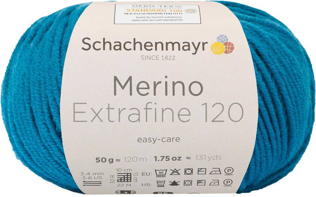 Schachenmayr Merino Extrafine 120, 50g Petrol Produktbild 