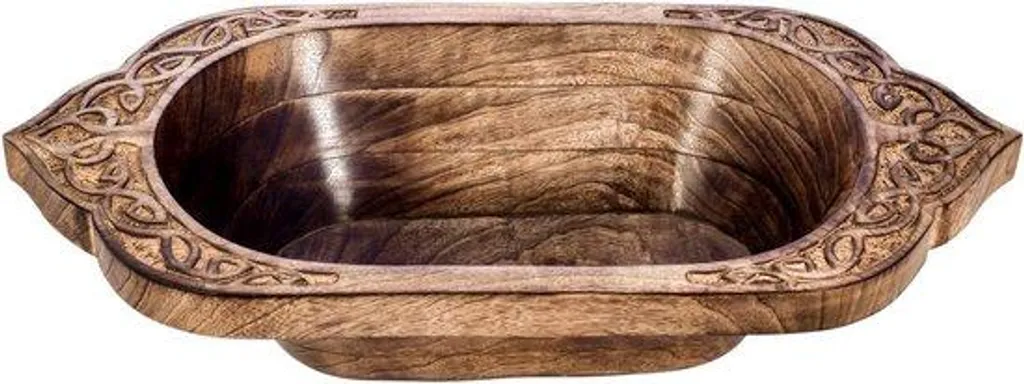 Bol de service géant en bois artisanal pour grandes tablées de fêtes