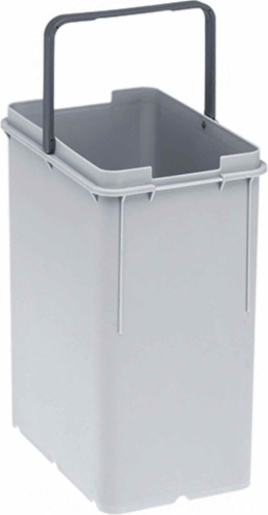 Franke Waste bin, 8 l, Rechteckig, Kunststoff, Grau, 220 Produktbild 