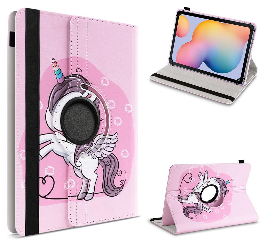 Tablet Hülle für Samsung Galaxy Tab S6 Lite Tasche Schutz Case Cover 360 DrehbarFarbe 360 Uni:Motiv 15
