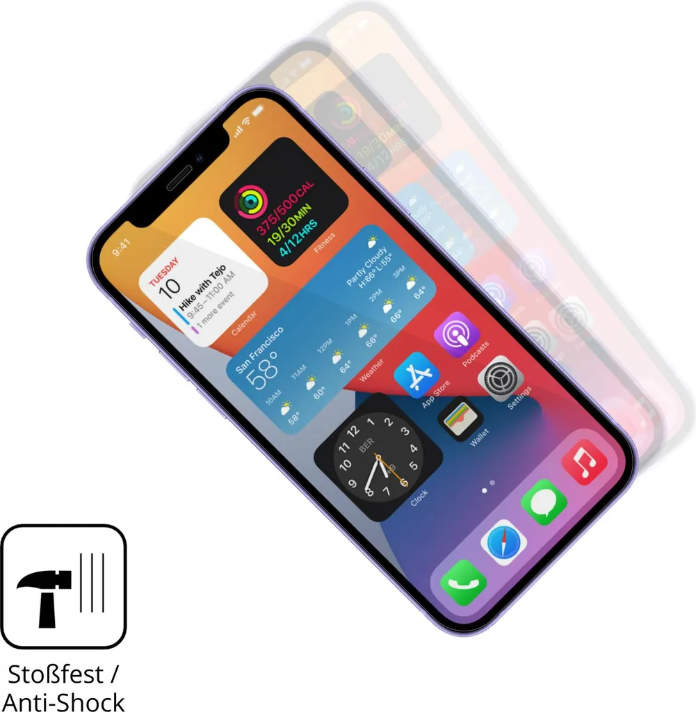 Pellicola Protettiva In Vetro Temperato Per IPhone 12 Pro Max – Dipos Crystalclear, Made In Germany, Anti Graffio E Anti Impronta - 5