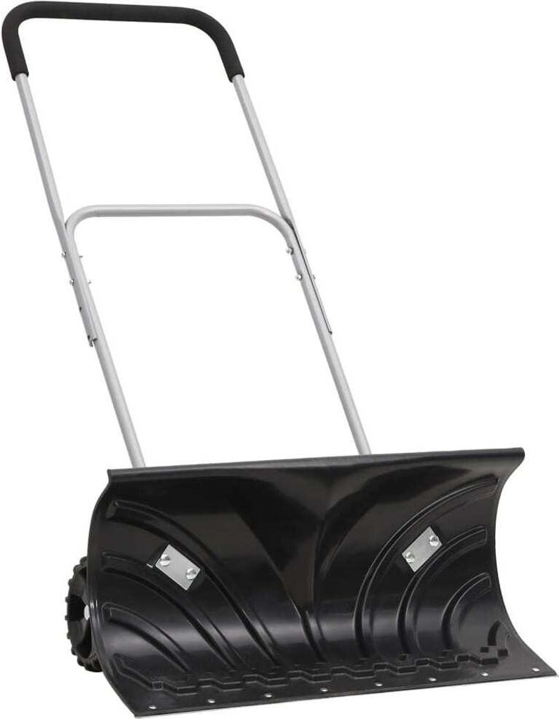 Schneeschaufel mit Verlängerbarem Griff Schwarz 66 cm Stahl