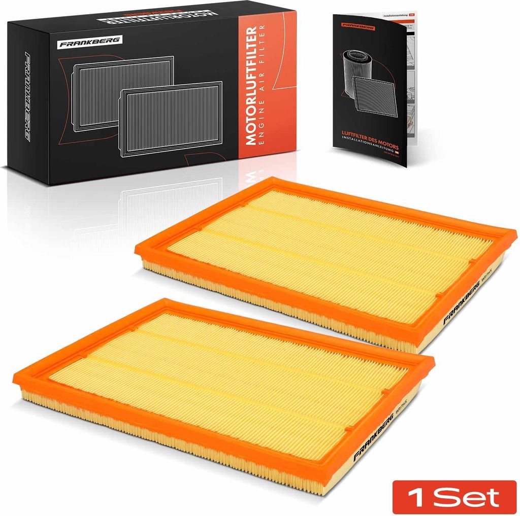 Frankberg 2x Luftfilter Filtereinsatz für Opel Astra F CC T92 Astra F Caravan Klasseic Kadett E